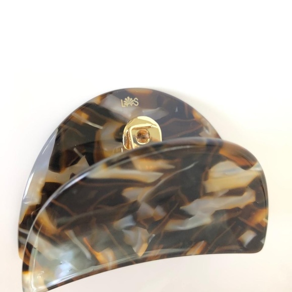 NEW Lele Sadoughi Butterfly Hair Clip Gingerbread Brown - Picture 3 of 5